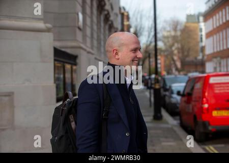 Londres, Angleterre, Royaume-Uni. 27 février 2024. STEPHEN FLYNN, leader SNP à Westminster, est vu à Westminster. (Crédit image : © Tayfun Salci/ZUMA Press Wire) USAGE ÉDITORIAL SEULEMENT! Non destiné à UN USAGE commercial ! Banque D'Images