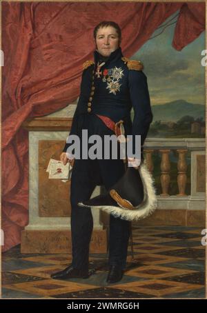 Général Étienne-Maurice Gérard (1773-1852) Jacques Louis David Français 1816 Banque D'Images