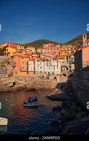 TELLARO, ITALIE 2 NOVEMBRE 2022 : le village de Tellaro dans la région de Ligurie, Italie. Banque D'Images