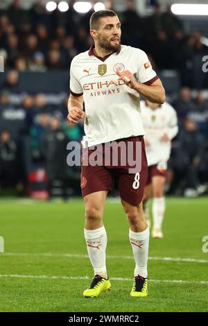 Kenilworth Road, Luton, Bedfordshire, Royaume-Uni. 27 février 2024. FA Cup Fifth Round Football, Luton Town contre Manchester City ; Mateo Kovacic de Manchester City crédit : action plus Sports/Alamy Live News Banque D'Images