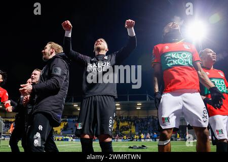 LEEUWARDEN, 27-02-2024, Cambuur Stadium, football, néerlandais KNVB Beker, saison 2023/2024, pendant le match Cambuur - NEC (CUP), NEC gardien Jasper Cillissen crédit : Pro Shots/Alamy Live News Banque D'Images