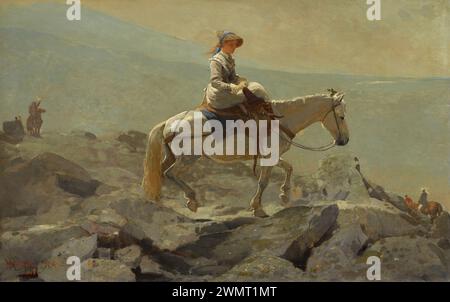 Homer Winslow - le chemin de Bridle, montagnes blanches (1868) Banque D'Images