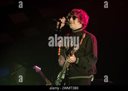 Jack Cochrane des Snuts se produisant au Barrowland à Glasgow le 27 février 2024 Banque D'Images