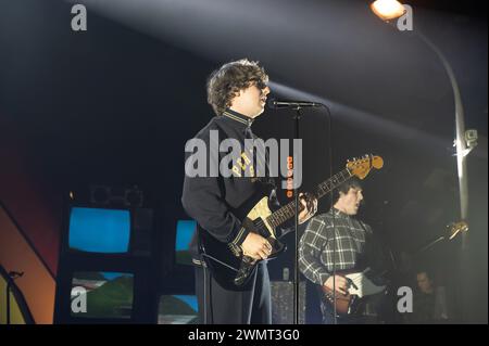 Jack Cochrane des Snuts se produisant au Barrowland à Glasgow le 27 février 2024 Banque D'Images