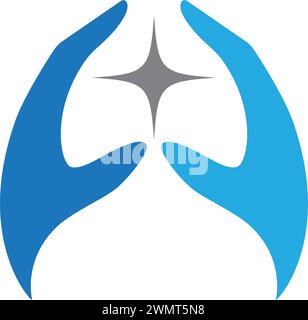 Soins des mains modèle Logo entreprise icône vecteur Illustration de Vecteur