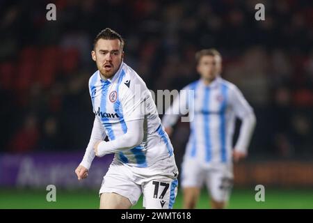 Walsall, Royaume-Uni. 27 février 2024. Jack Nolan d'Accrington lors du match EFL Sky Bet League 2 entre Walsall et Accrington Stanley au Banks's Stadium, Walsall, Angleterre, le 27 février 2024. Photo de Stuart Leggett. Utilisation éditoriale uniquement, licence requise pour une utilisation commerciale. Aucune utilisation dans les Paris, les jeux ou les publications d'un club/ligue/joueur. Crédit : UK Sports pics Ltd/Alamy Live News Banque D'Images