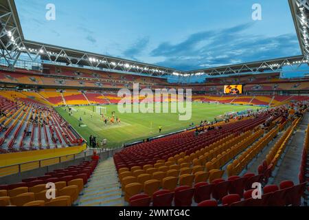 Brisbane, Australie. 23 février 2024. Vues sur le stade avant le match de ligue Isuzu Ute A entre Brisbane Roar et Western United Banque D'Images