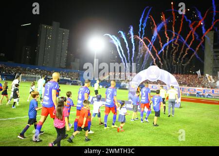 ITAJAI (SC) - 27/02/2024 - Copa do Brasil 2024 / Futebol - Marcilio Dias x Vasco da Gama, pela Copa do Brasl 2024, primeira fase, na noite desta terç Banque D'Images