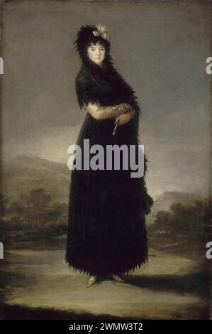 Goya Francisco - Portrait de Mariana Waldstein, 9e marquise de Santa Cruz (1799) Banque D'Images