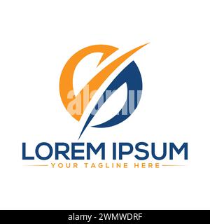 Logo GD Letter Design. Design unique du logo GD. Illustration de Vecteur