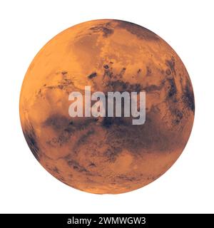 Planète Mars Isolated Banque D'Images