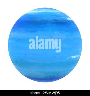 La planète Neptune Isolated Banque D'Images