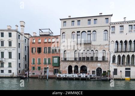 Palazzo Smith Mangilli Valmarana, Casa Zago, Ca' da Mosto sur canal Grande (Grand canal) à Cannaregio sestiere dans le centre historique de Venise, Vénétie, Banque D'Images