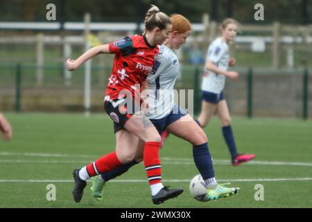 Southampton Women FC v Bridgwater United Women FC FAWNL 25 février 2024 à Ascot United FC Banque D'Images