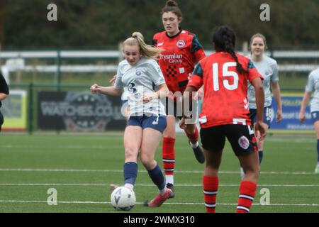 Southampton Women FC v Bridgwater United Women FC FAWNL 25 février 2024 à Ascot United FC Banque D'Images