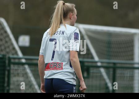 Southampton Women FC v Bridgwater United Women FC FAWNL 25 février 2024 à Ascot United FC Banque D'Images