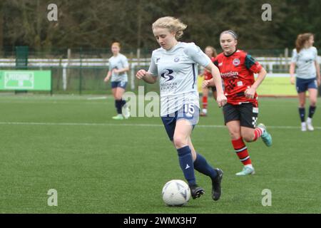 Southampton Women FC v Bridgwater United Women FC FAWNL 25 février 2024 à Ascot United FC Banque D'Images