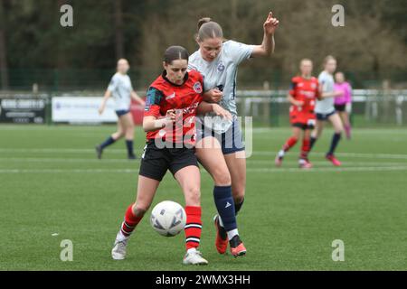 Southampton Women FC v Bridgwater United Women FC FAWNL 25 février 2024 à Ascot United FC Banque D'Images