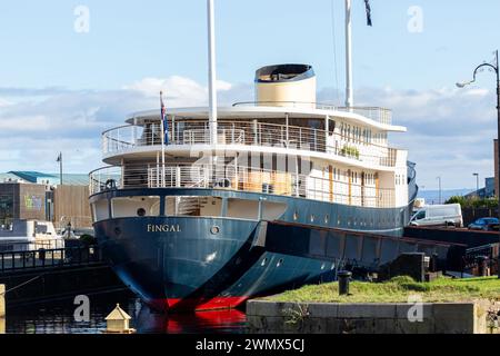 L'hôtel de luxe Fingal dans le port de Leith, Édimbourg. Banque D'Images