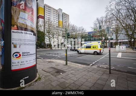 Berlin Reinickendorf OT Märkisches Viertel MV die Siedlung im Bereich Senftenberger Ring - 28.02.2024 Berlin *** Berlin Reinickendorf OT Märkisches Viertel MV le quartier du Senftenberger Ring 28 02 2024 Berlin Banque D'Images