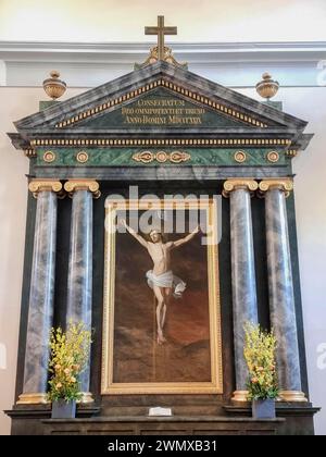 Magnifique intérieur de l'église évangélique Heilandskirche sur la place Kaiser Josef, dans le centre-ville de Graz, Steiermark, Autriche Banque D'Images