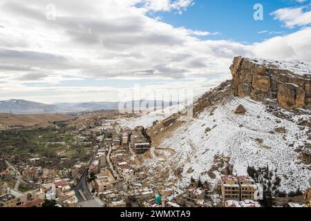 Syrie, ma'lula ; Maaloula, paysage Banque D'Images