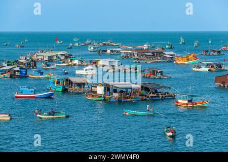 Vietnam, province de Kien Giang, île Hon son (ou Lai son), port de Bai Gieng Banque D'Images