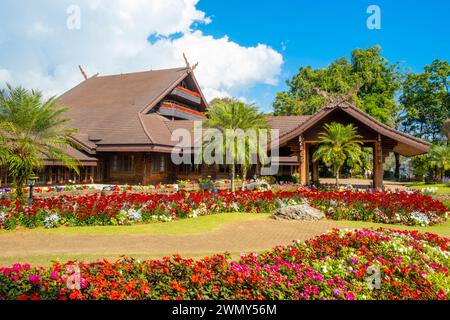 Thaïlande, province de Chiang Rai, environs de Mae Salong, Villa royale de Doi Tung, Princesse Srinagarinda Banque D'Images