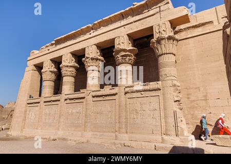 Egypte, Qena, Dendera, temples pharaoniques en haute Egypte de la période ptolémaïque et romaine inscrite au patrimoine mondial par l'UNESCO, mammisi romain Banque D'Images