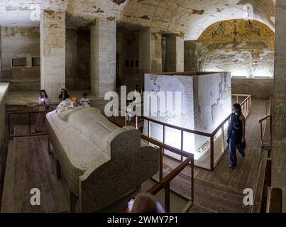 Egypte, Louxor, Thèbes antique avec sa nécropole classée au patrimoine mondial de l'UNESCO, vallée des rois, tombe de Merenptah Banque D'Images