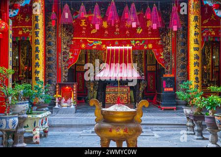 Vietnam, Delta du Mékong, sa Dec, Kien an Cung pagode chinoise Banque D'Images