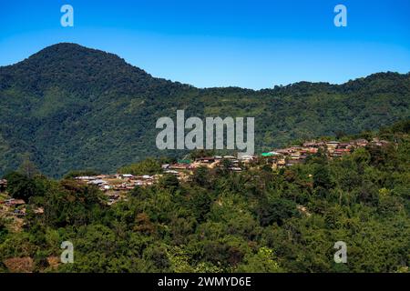 Inde, Arunachal Pradesh, village Lazu, tribu nocte Banque D'Images