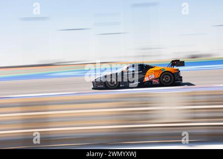 59 SAUCY Gregoire (SWI), COTTINGHAM James (gbr), COSTA Nicolas (BRA), United Autosports, McLaren 720S GT3 Evo #59, action lors du Prologue du Championnat du monde d'Endurance FIA 2024, du 24 au 26 février 2024 sur le circuit international de Losail à Lusail, Qatar Banque D'Images