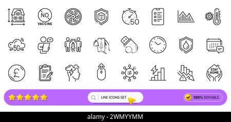 Mindfulness stress, minuterie et icônes de ligne de discrimination pour l'application Web. Icône de pictogramme. Icônes de ligne. Vecteur Illustration de Vecteur