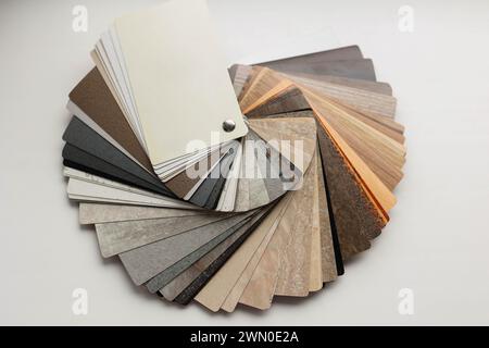 Palette de table échantillons d'échantillons pour la rénovation de la cuisine. Banque D'Images