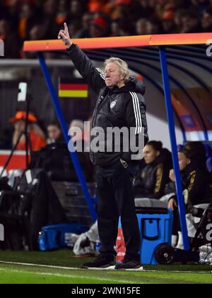 HEERENVEEN - L'entraîneur allemand Horst Hrubesch lors du match de la troisième place de l'UEFA Nations League entre les pays-Bas et l'Allemagne au stade Abe Lenstra le 28 février 2024 à Heerenveen, pays-Bas. ANP OLAF KRAAK Banque D'Images