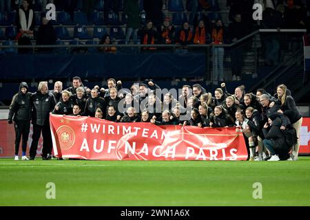 HEERENVEEN - joueurs allemands après le match de la troisième place de l'UEFA Nations League entre les pays-Bas et l'Allemagne au stade Abe Lenstra le 28 février 2024 à Heerenveen, aux pays-Bas. ANP | Hollandse Hoogte | GERRIT VAN COLOGNE Banque D'Images