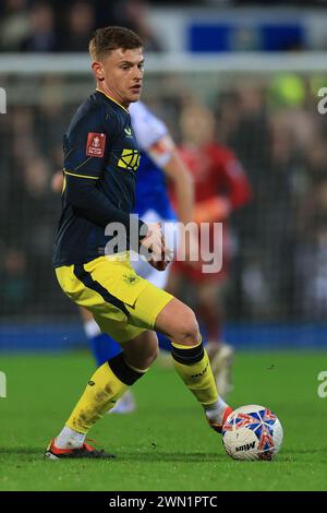 Blackburn, Royaume-Uni. 27 février 2024. Harvey Barnes de Newcastle United pendant le match de 5e tour du Blackburn Rovers FC contre Newcastle United FC Emirates FA Cup à Ewood Park, Blackburn, Angleterre, Royaume-Uni le 27 février 2024 crédit : Every second Media/Alamy Live News Banque D'Images