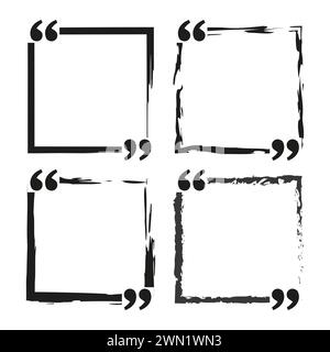 Cadre de citation, zone de texte créative. Discours mis en surbrillance. Illustration vectorielle. SPE 10. Illustration de Vecteur