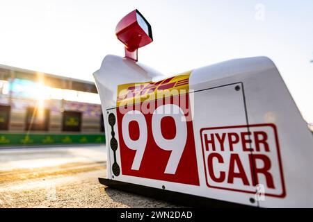 Lusail, Qatar. 28 février 2024. 99 TINCKNELL Harry (gbr), JANI Neel (SWI), ANDLAUER Julien (fra), Proton Competition, Porsche 963 #99, Hypercar, illustration lors du Qatar Airways Qatar 1812 KM, 1ère manche du Championnat du monde d'Endurance FIA 2024, du 29 février au 02 mars 2024 sur le circuit international de Losail à Lusail, Qatar - photo Julien Delfosse/DPPI crédit : DPPI Media/Alamy Live News Banque D'Images