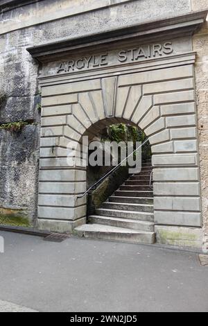 Argyle Stairs est un escalier historique situé à The Rocks, Sydney, Australie. Il a été construit en 1911-12 dans le cadre des améliorations entreprises en Banque D'Images