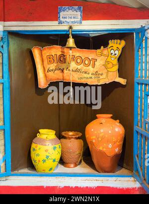 Big Foot ancestral Goa musée Loutolim Salcete Goa Inde Banque D'Images