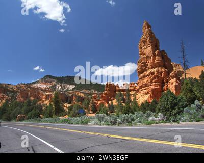 Red Canyon, Dixie National Forest, Comté de Garfield, Utah, États-Unis Banque D'Images