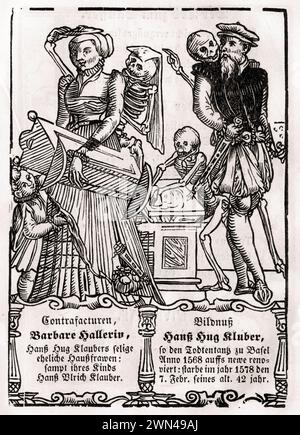 Der Tod kommt für den Maler aus Der Todten Tanz oder Der Totentanz, Basel 1843 / Death Comes for the Painter from Der Todten Tanz or the Dance of DEAT Banque D'Images