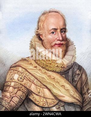 George Carew 1. Comte de Totnes Baron Carew de Clopton 1555-1629 Englischer soldat und Verwalter / George Carew 1er comte de Totnes Baron Carew de Clopt Banque D'Images