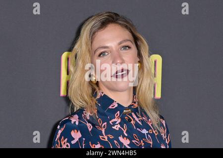 Rome, Italie. 29 février 2024. Barbara Chichiarelli assiste à la photocall de la série Prime Video 'Antonia' au Cinéma Barberini. Crédit : SOPA images Limited/Alamy Live News Banque D'Images