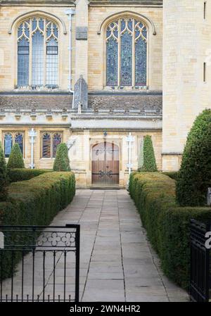 Chapelle à Oundle - Angleterre - public (c'est-à-dire privé) payant 11-18 pension mixte et école de jour, fondée en 1556 pour fournir une éducation gratuite. Banque D'Images