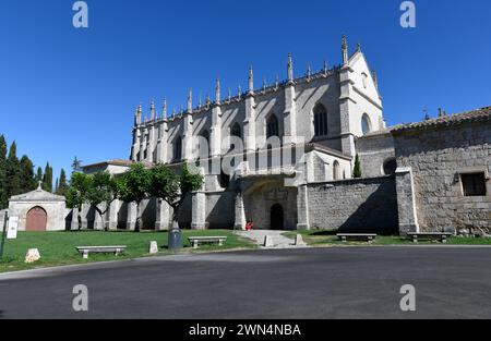 Cartuja de Santa Maria de Miraflores, gothique XVe siècle. Burgos, Castilla y Leon, Espagne. Banque D'Images