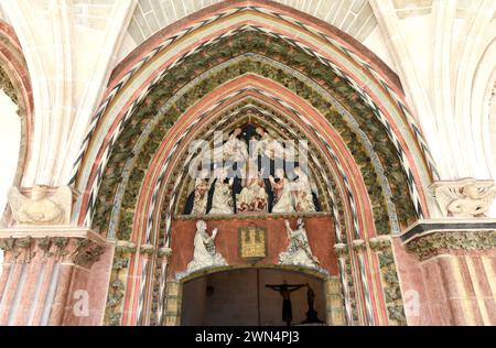 Cathédrale Santa Maria de Burgos (gothique, renaissance et baroque, 13-18ème siècle). Chapelle du corpus christi (XIVe siècle). Burgos, Castilla y Leon, Spa Banque D'Images