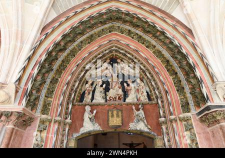 Cathédrale Santa Maria de Burgos (gothique, renaissance et baroque, 13-18ème siècle). Chapelle du corpus christi (XIVe siècle). Burgos, Castilla y Leon, Spa Banque D'Images